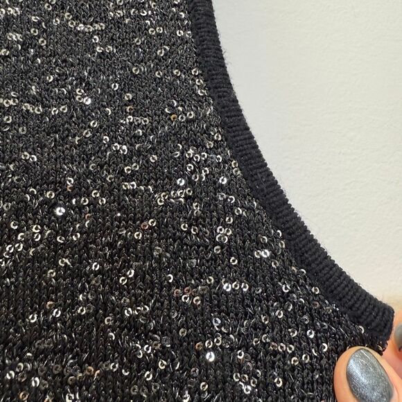 Avec Les Filles Sequin Sleeveless Knit Dress - Picture 8 of 16
